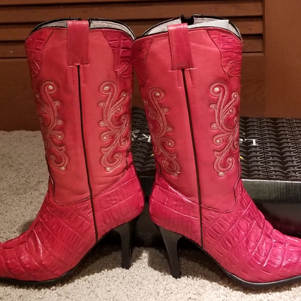 El Paiso Western Red Boots
